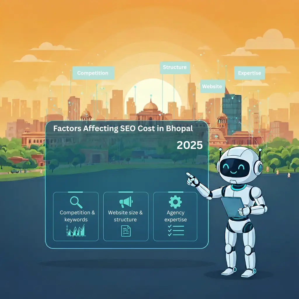 SEO cost in Bhopal illustration.