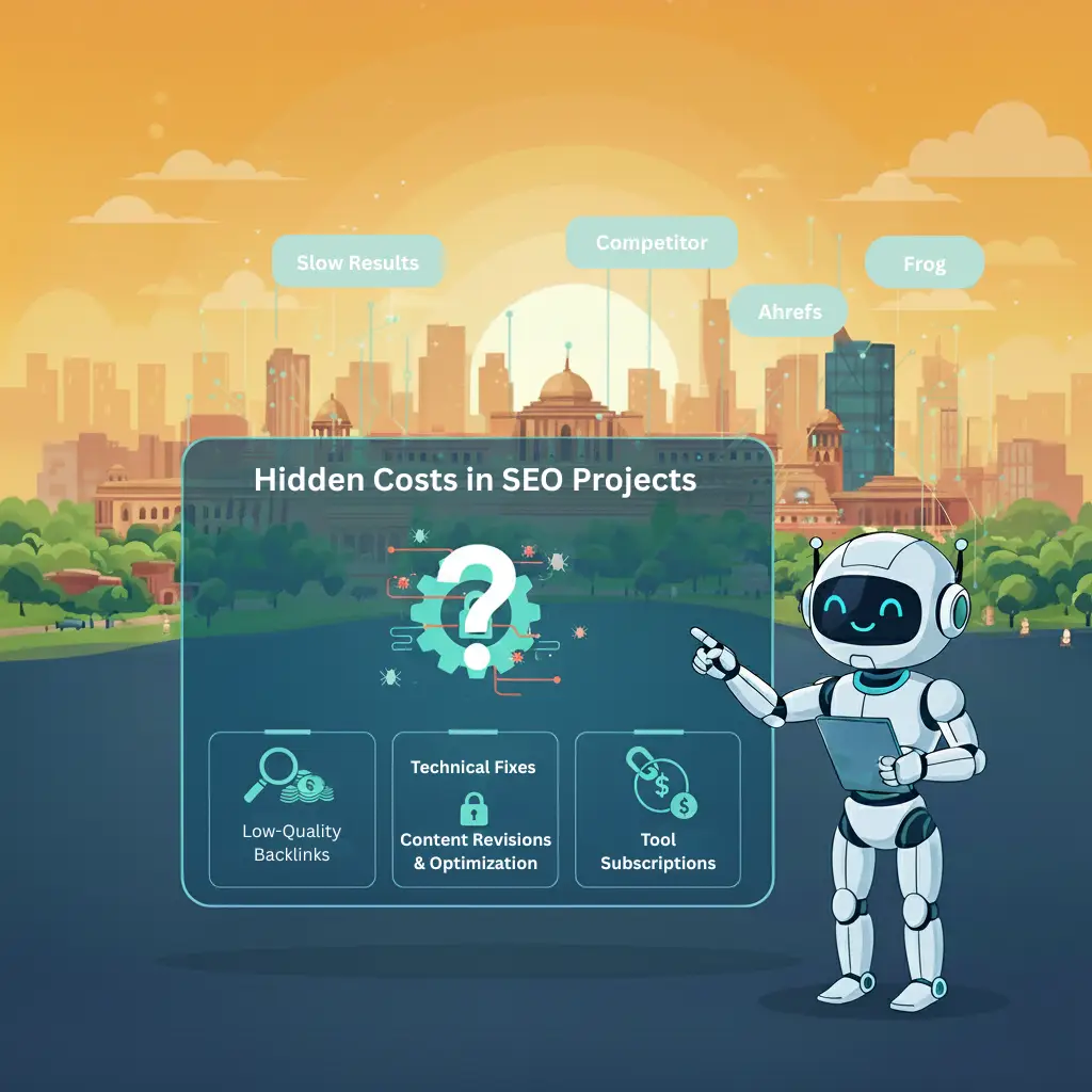 Hidden Costs in SEO Projects illustration.