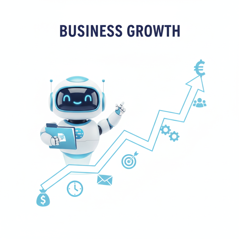 AI chatbot illustrating business growth and performance metrics