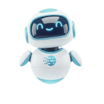Friendly AI chatbot mascot representing automated customer support.
