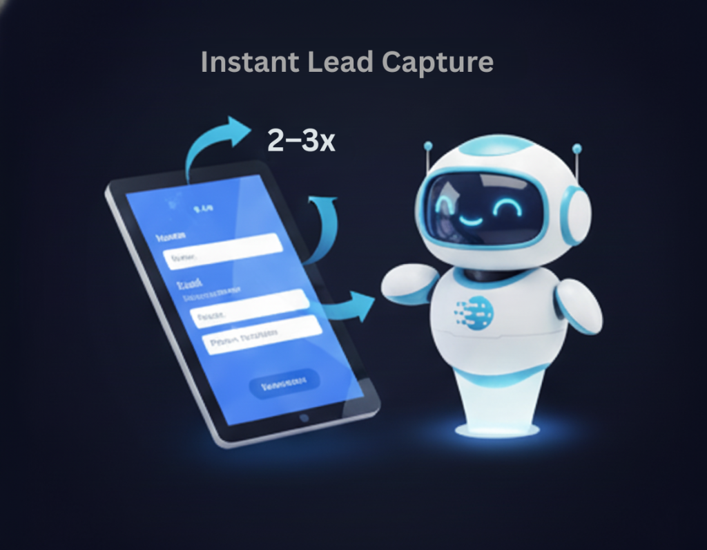 AI chatbot for instant lead capture and higher conversions